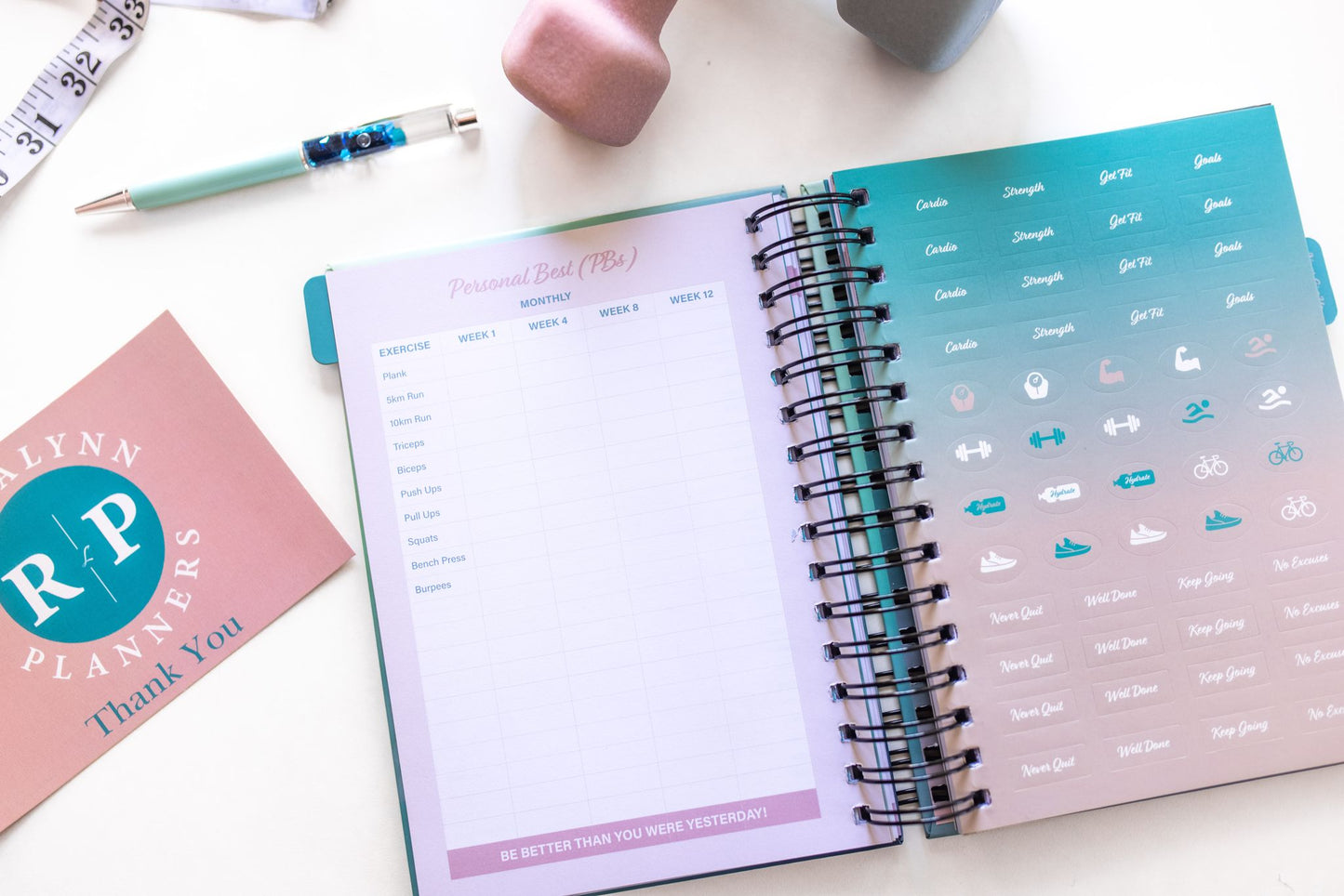 12 Week Fitness Planner