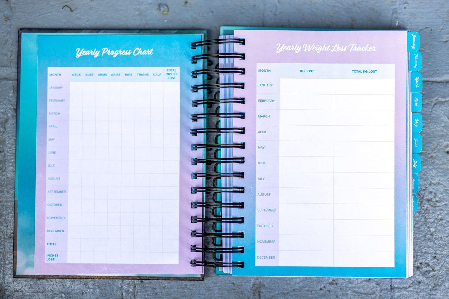 Yearly Fitness Planner